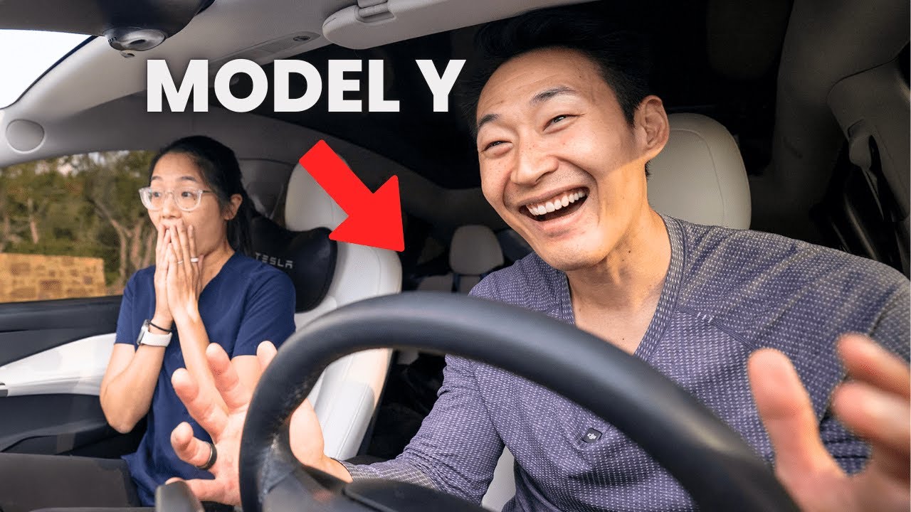 Я попробовал отвезти жену на работу на полностью автономном автомобиле Tesla Model Y