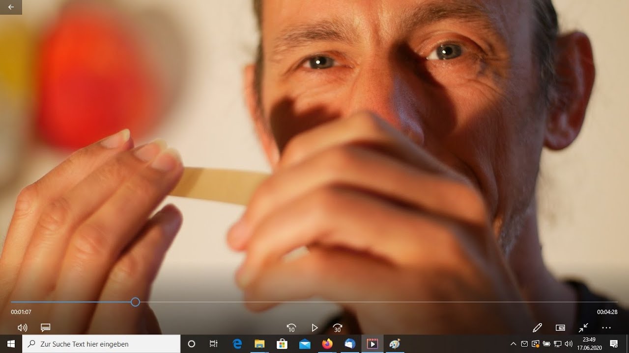 David Stützel trying Stan Woods original Vibraband material