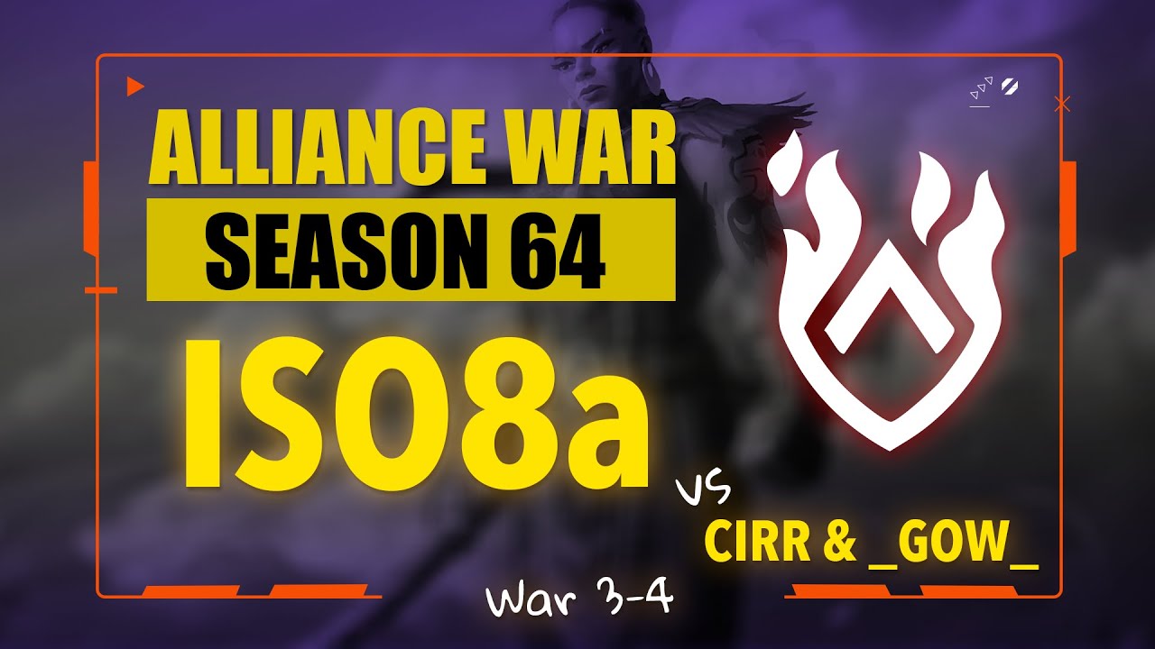 İttifak Savaşı S64 W3-4 | Alliance War S64 W3-4 | [ISO8a] vs [CIRR] & [_GOW_] #mcoc #mcocaw