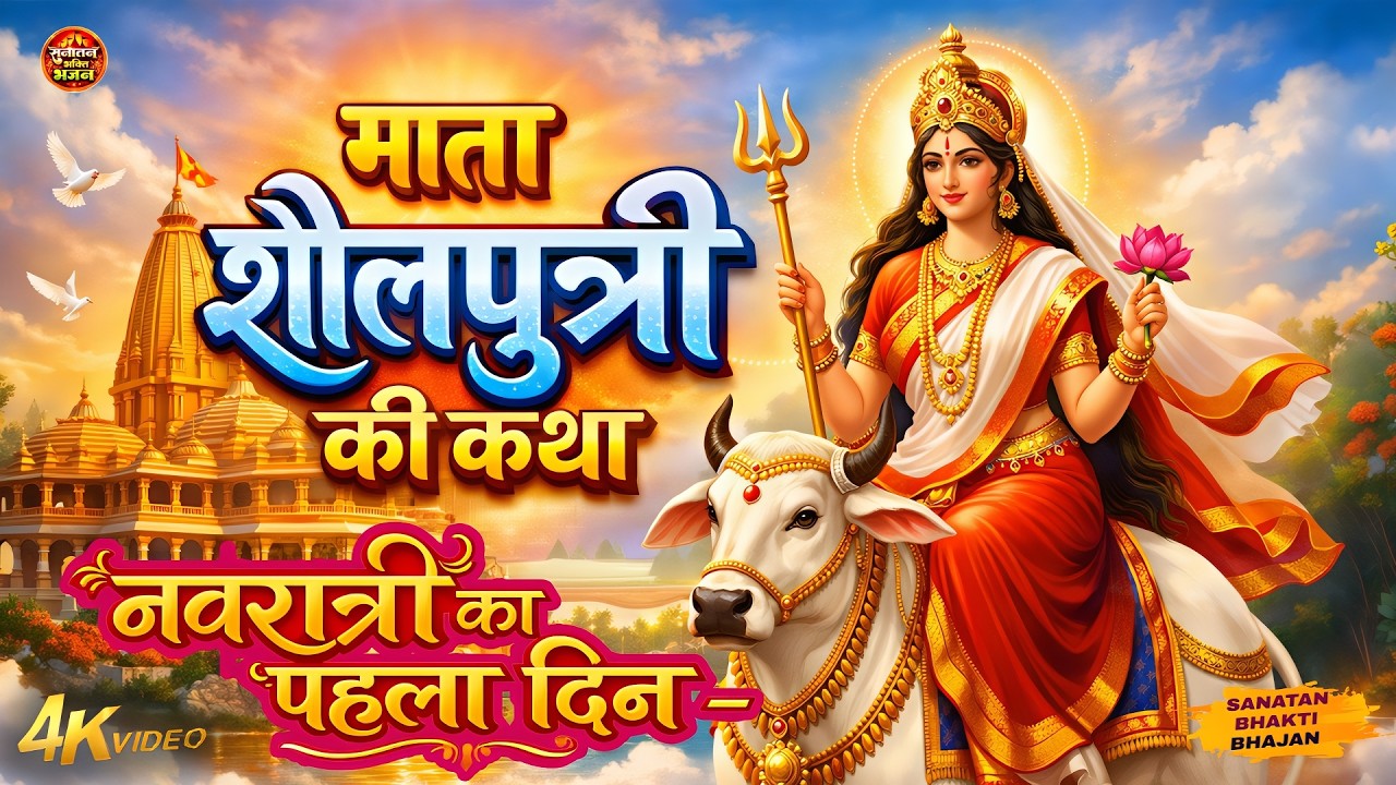नवरात्री का पहला दिन | शैलपुत्री माता की कथा | Mata Shailputri Ki Katha | Navratri Day 1 कथा Bhajan