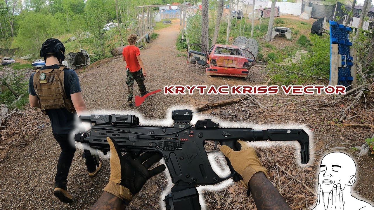 Hot day of airsoft: Krytac Kriss Vector game play