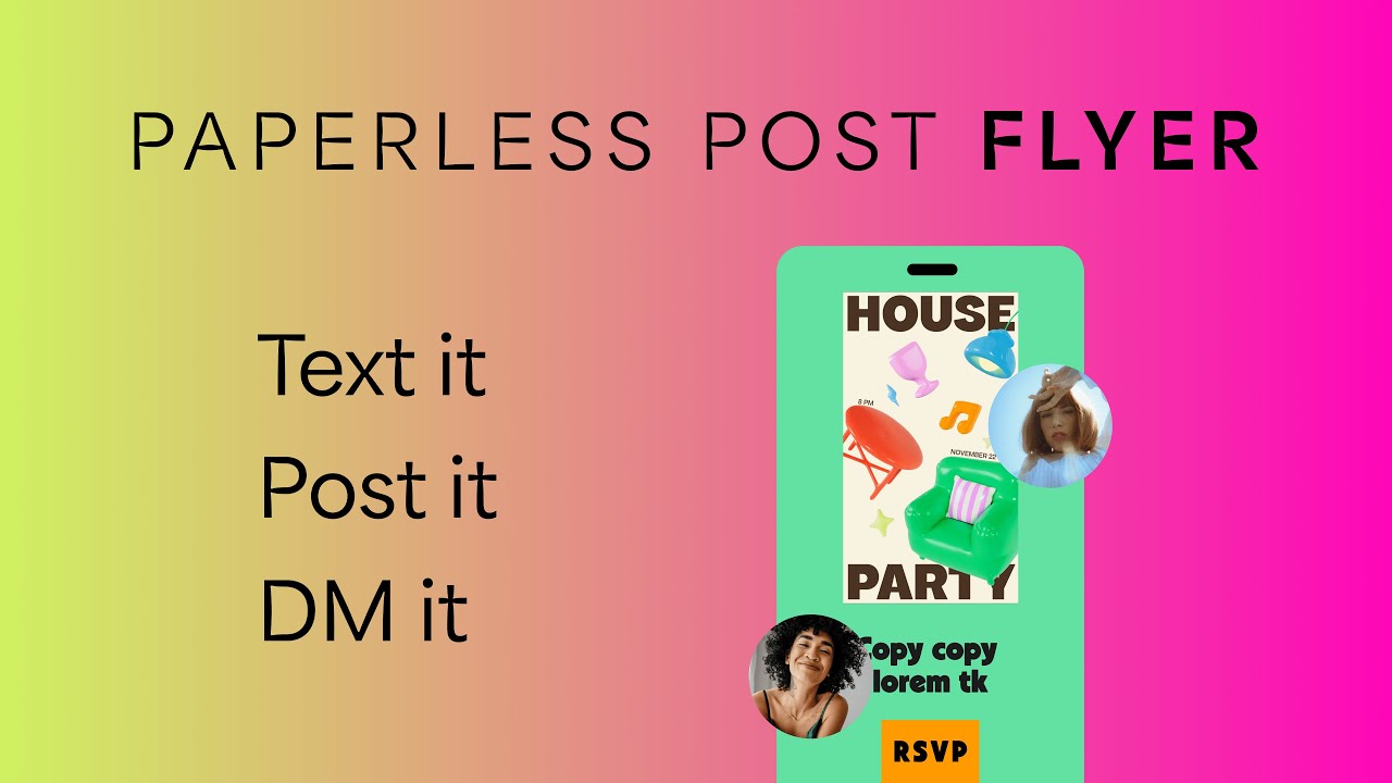 Getting started with Paperless Post Flyer