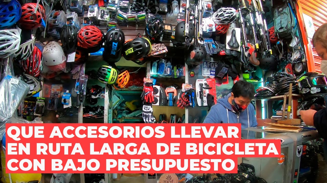 Que accesorios llevar en ruta larga de bicicleta con bajo presupuesto