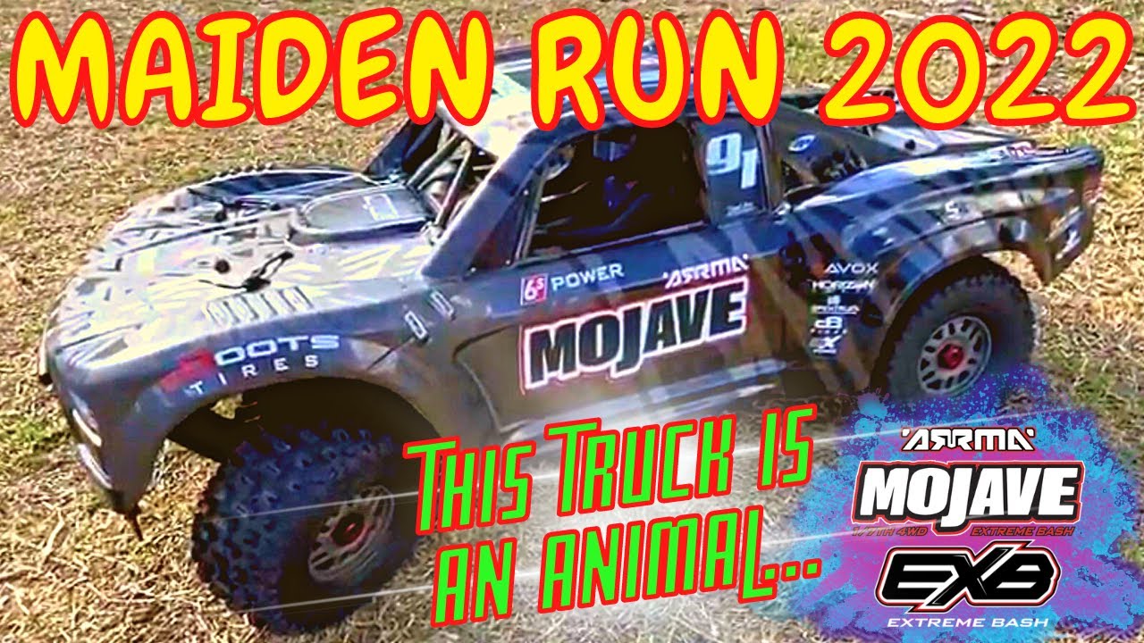 ARRMA Mojave EXB 6S - Maiden run - Check out the result