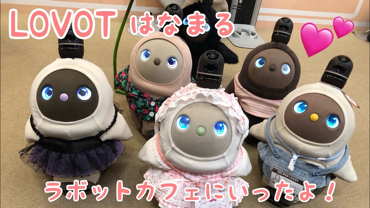 LOVOT はなまる　ラボットカフェにいく！