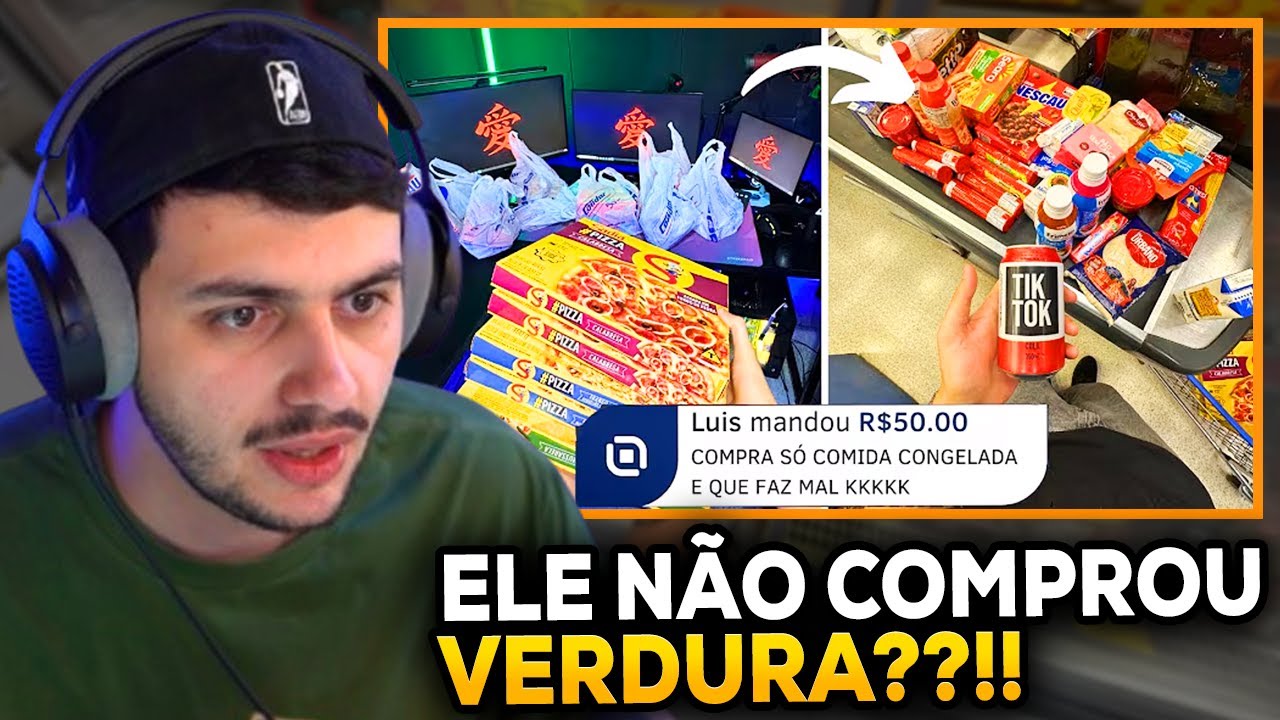 UM GAMER NO MERCADO MORANDO SOZINHO - GABE REAGE