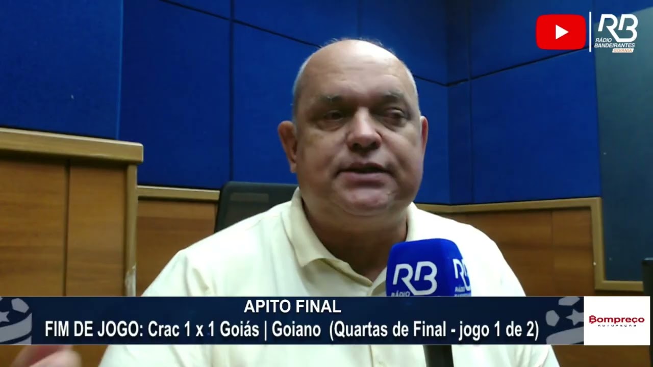 João Batista analisa empate entre CRAC e Goiás pelo Goianão 2026