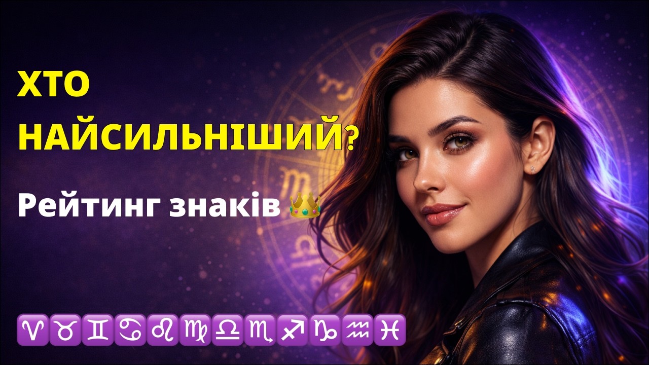 Хто НАЙСИЛЬНІШИЙ знак Зодіаку? Рейтинг від 12 до 1 — правда, яка болить 💪👑