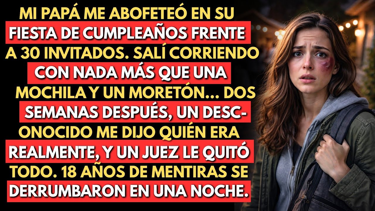 Mi papá me abofeteó en su fiesta de cumpleaños — Dos semanas después, un juez le quitó todo lo que