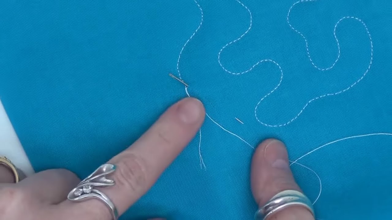 How to Tie off Your Quilting Thread Tails Securely - Quilting Basics Tutorial #9 with Leah Day