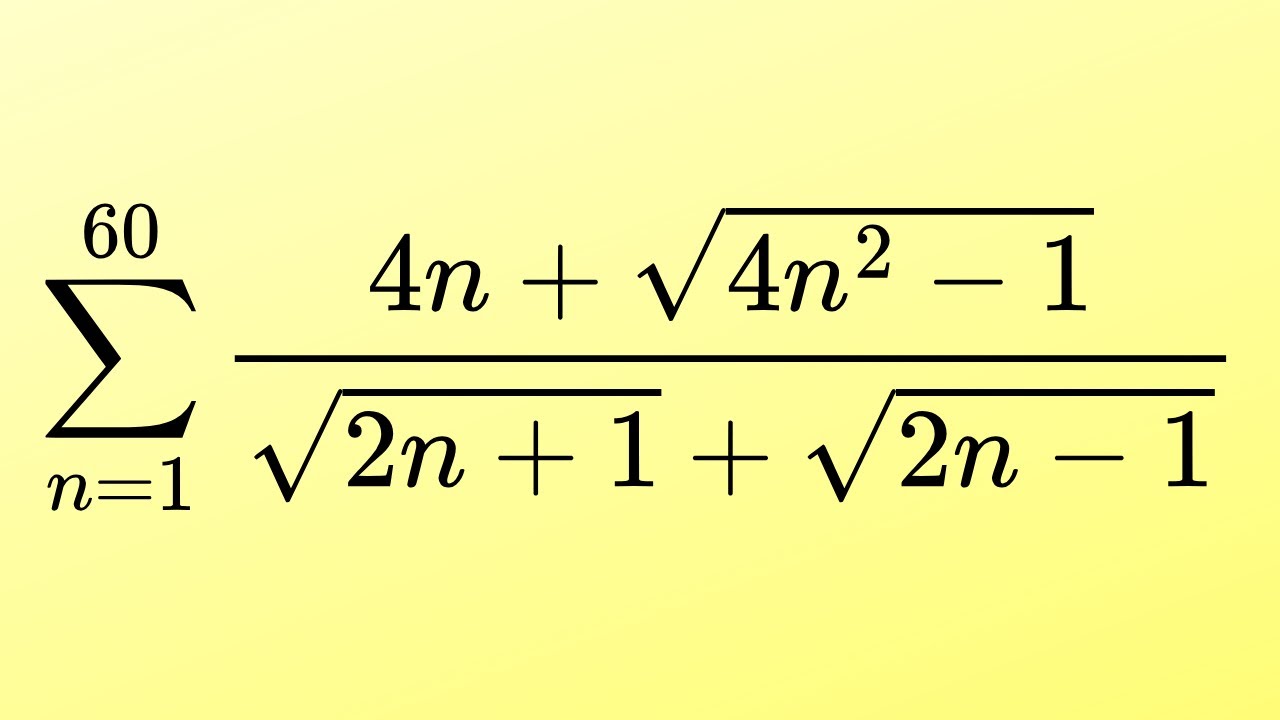 A Math Puzzle For The Sharpest Minds