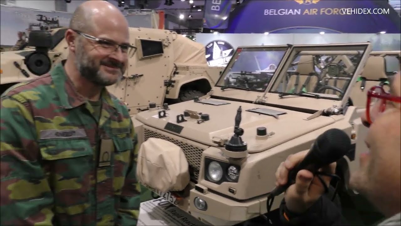 Pour la première fois, l'armée Belge, avait un stand au salon de l'auto de Bruxelles