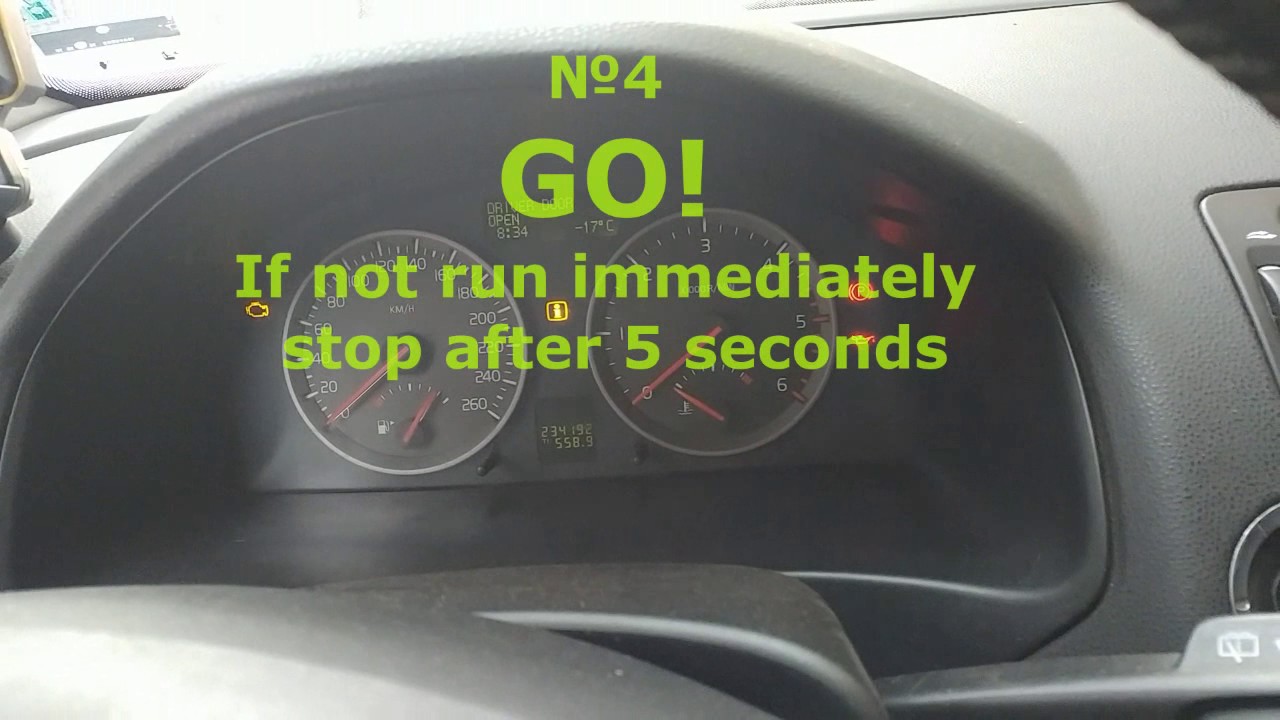 Volvo V50  Diesel Very Cold Start  17 C