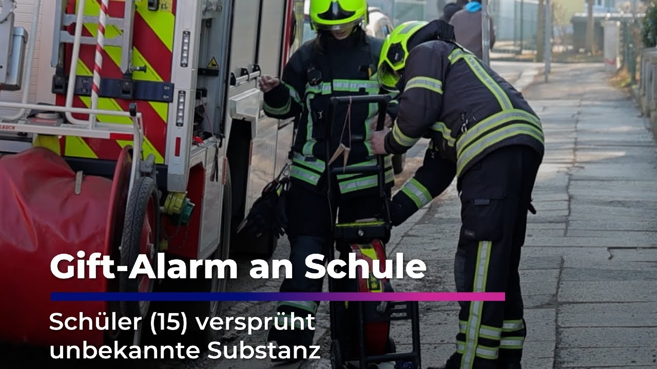 Gift-Alarm an Schule: Schüler versprüht unbekannte Substanz