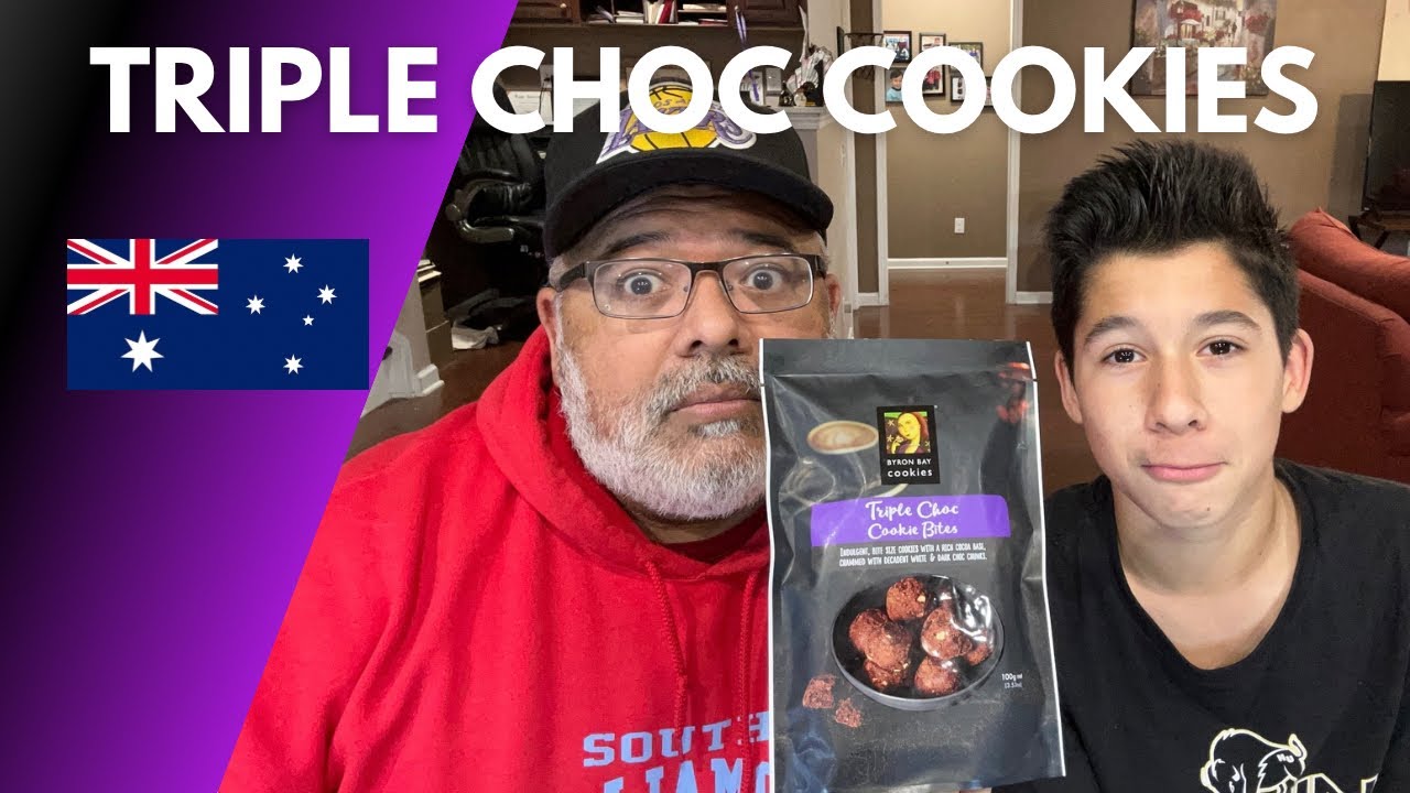Americans Try Australian Chocolate Biscuit | Byron Bay Triple Choc | snack Review