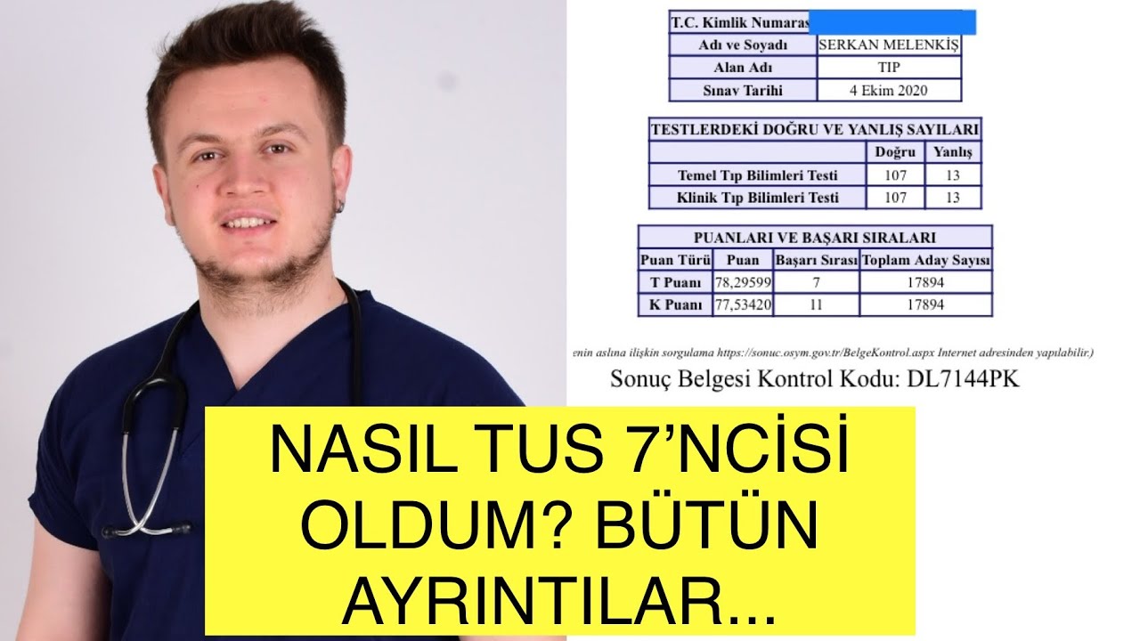 Tıpta uzmanlık sınavında nasıl Türkiye 7.si oldum ? | Tus hazırlık serüvenim...