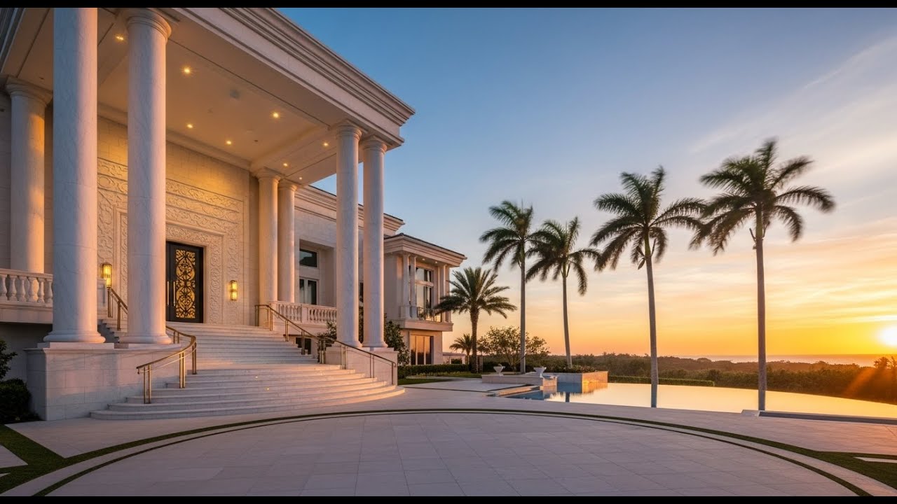 Luxury Mansion Ambience 4K | Relaxing Dream House Tour