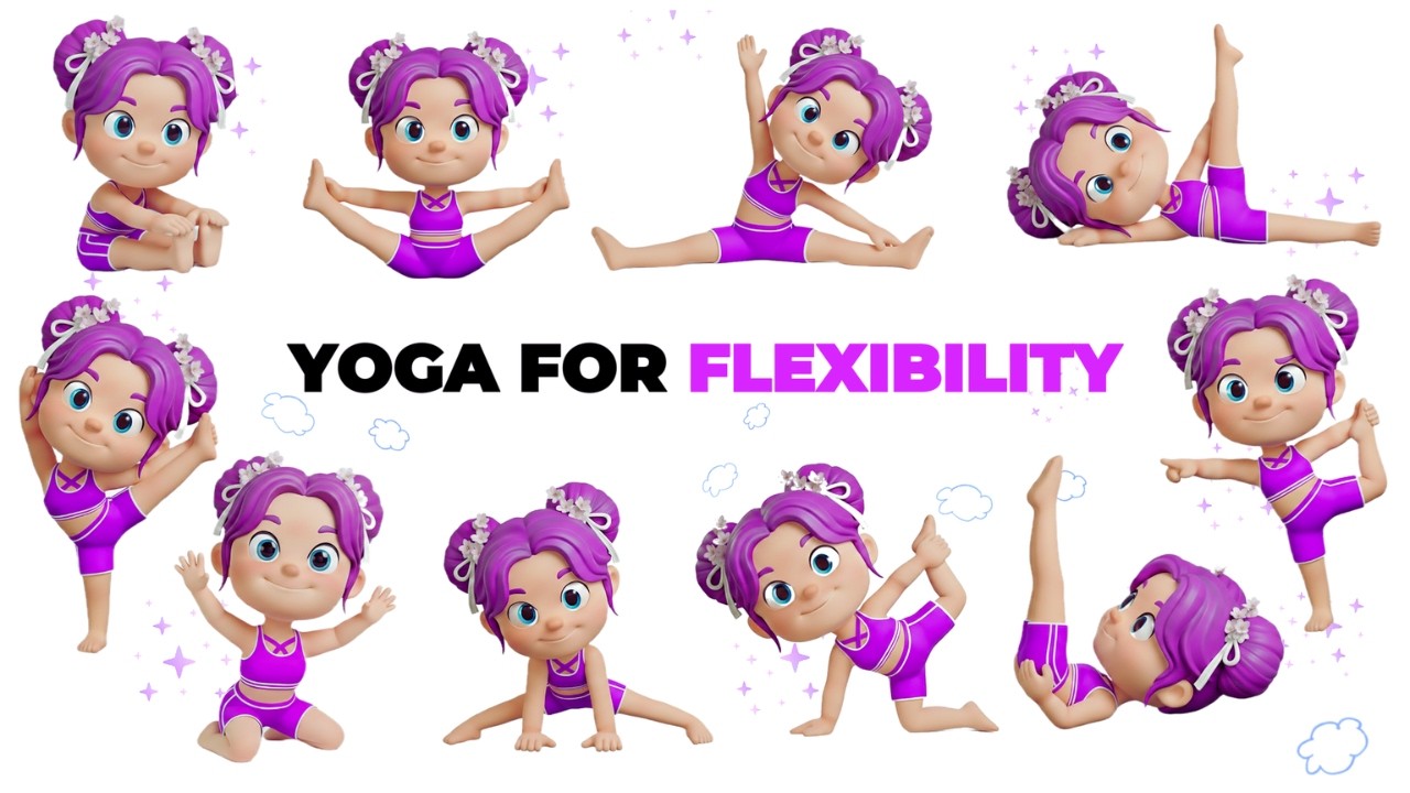 Yoga For Flexibility | Yoga For Kids | Simple Stretches and Relaxation | Flexibility and Calmness