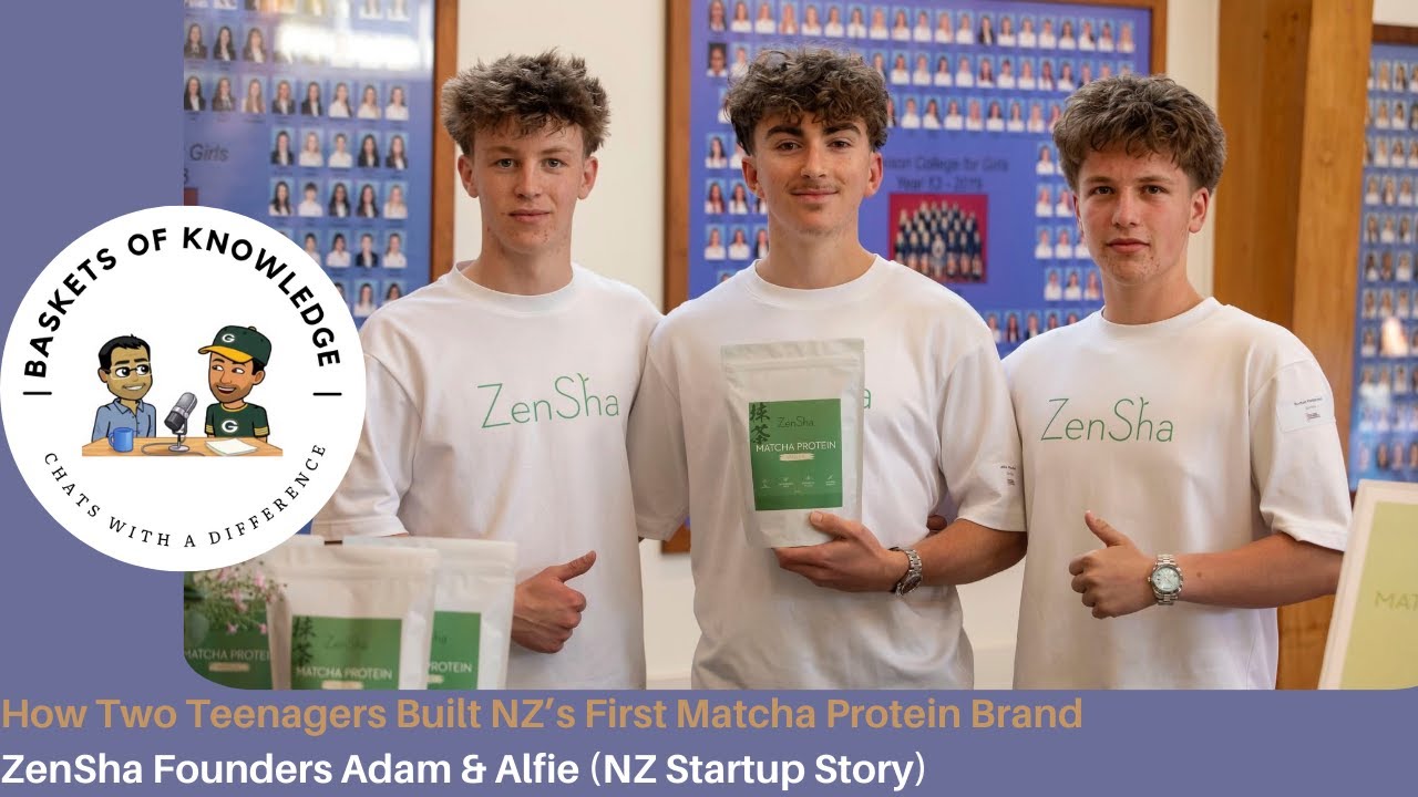 How 2 Teenagers Built NZ’s First Matcha Protein Brand | ZenSha Founders Adam & Alfie (Startup Story)