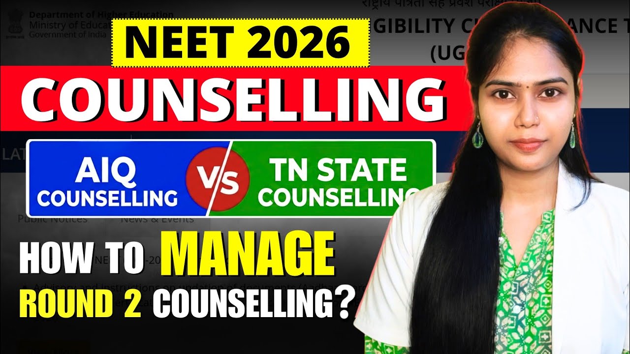 How to Manage All India & Tamil Nadu Round 2 Counselling?😱 Choice Filling, Security Deposit Rules✅