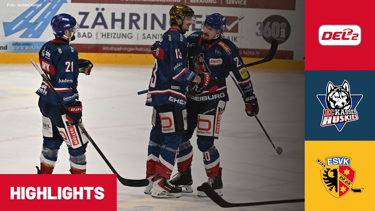 DEL2: EHC Freiburg vs. ESV Kaufbeuren 3. Spiel | Highlights