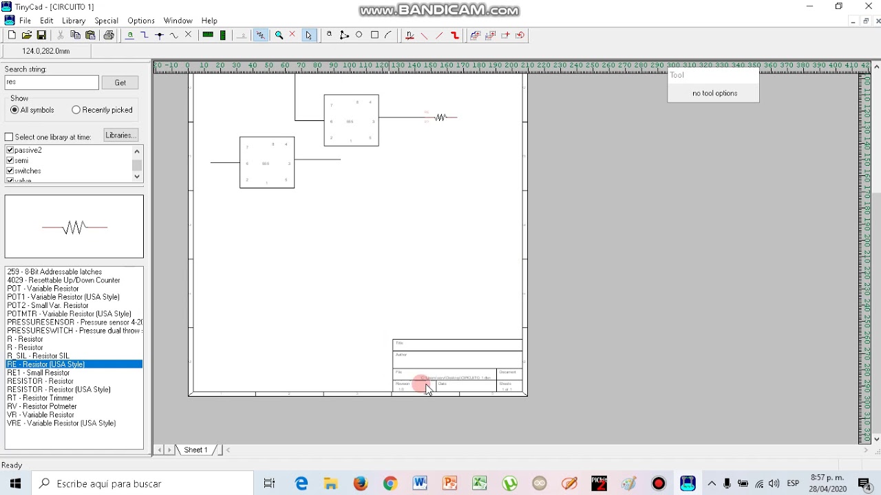 Uso TinyCad 4