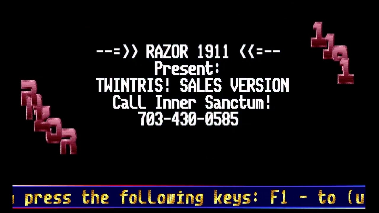 Amiga Cracktro Twintris by Razor 1911