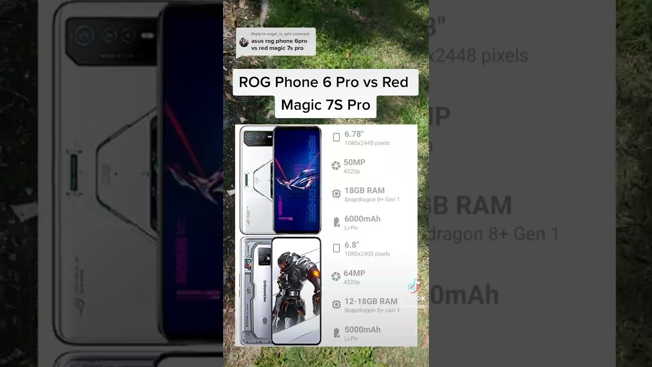 Asus ROG Phone 6 Pro vs ZTE Nubia Red Magic 7S Pro