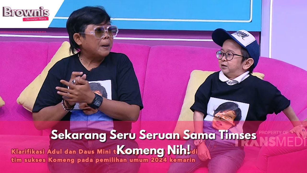 Sekarang Seru Seruan Sama Timses Komeng Nih! | BROWNIS (22/02/24) P1
