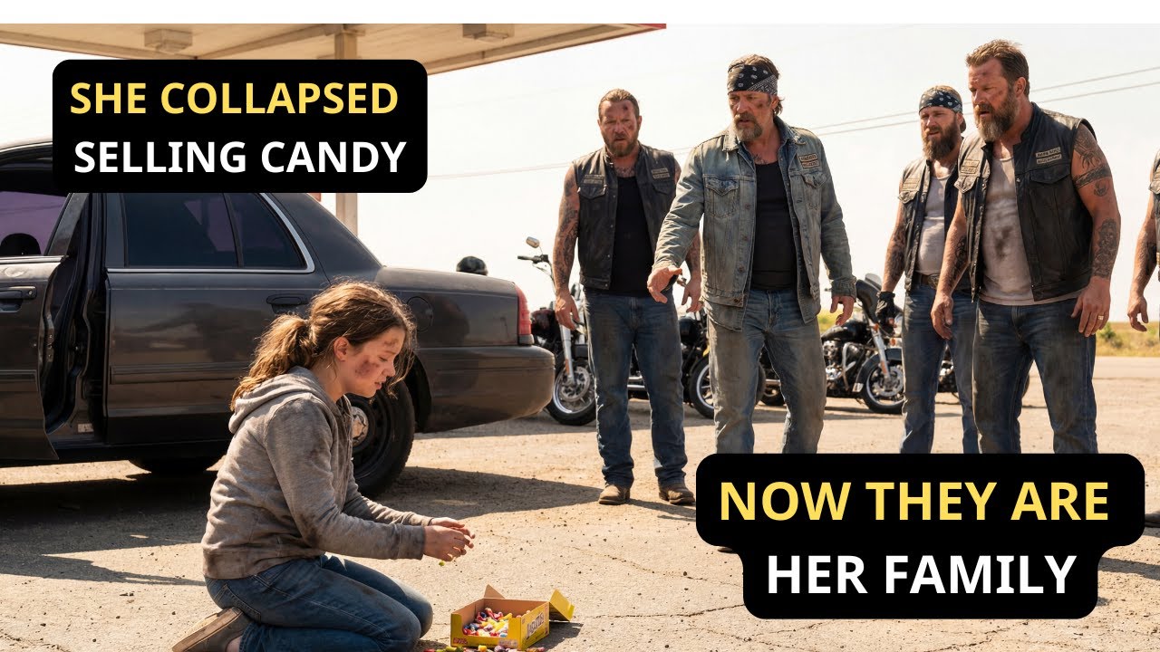 12-Year-Old Tries Selling Candy to Motorcycle Club, COLLAPSES — Now She Calls Them FAMILY