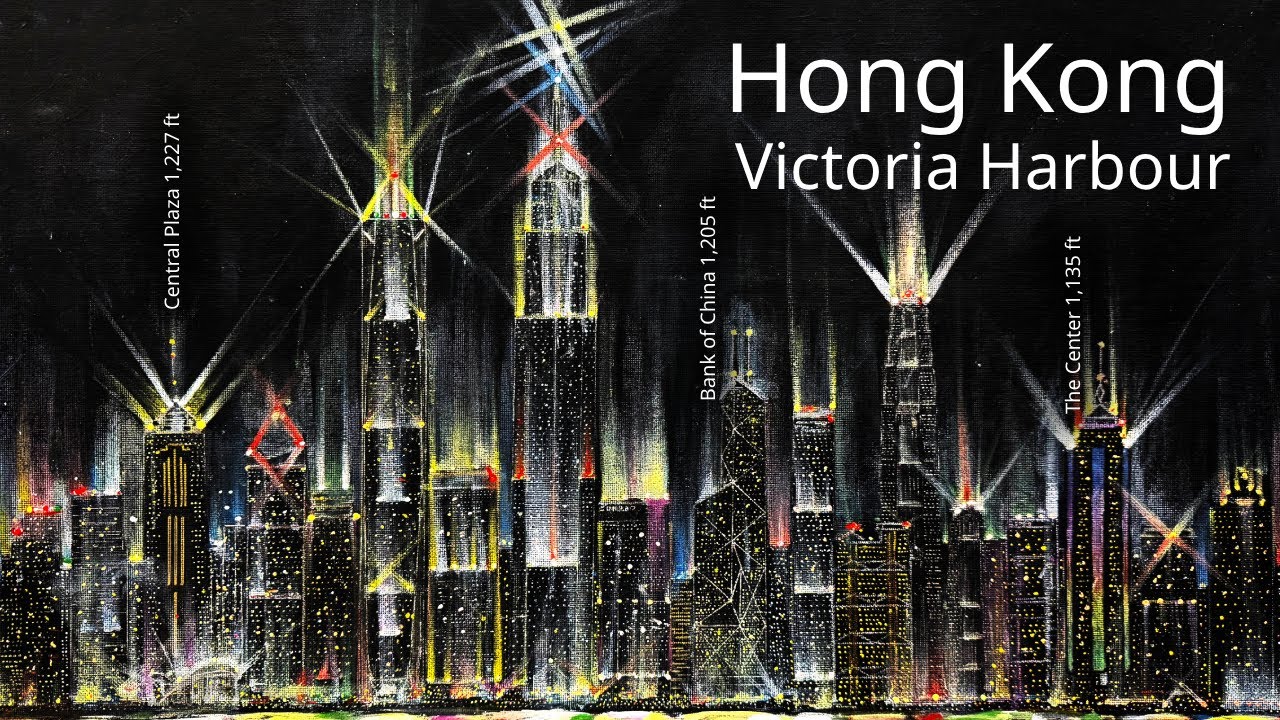 🎨 Hong Kong’s colorful skyscrapers