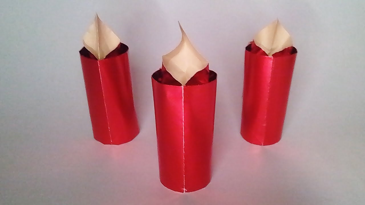Cómo hacer una VELA de papel FÁCIL ✅ | Origami PASO A PASO