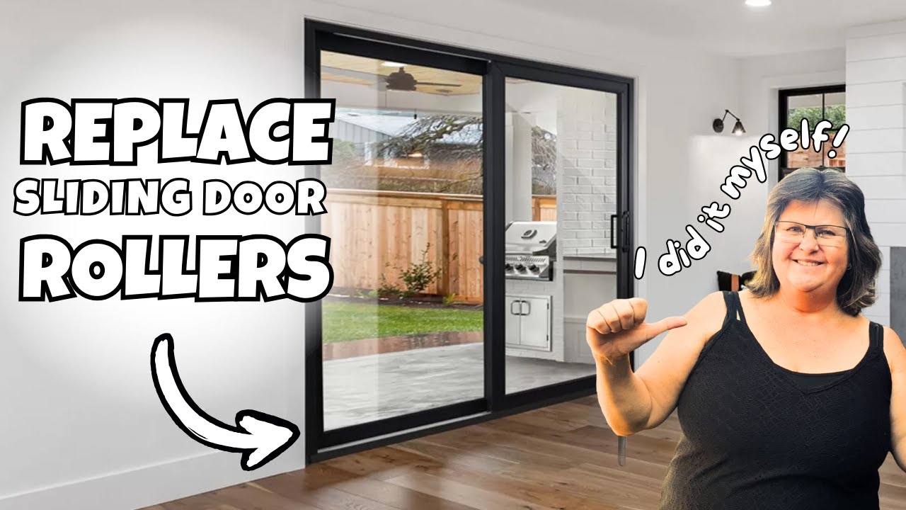 How to replace rollers on sliding glass door