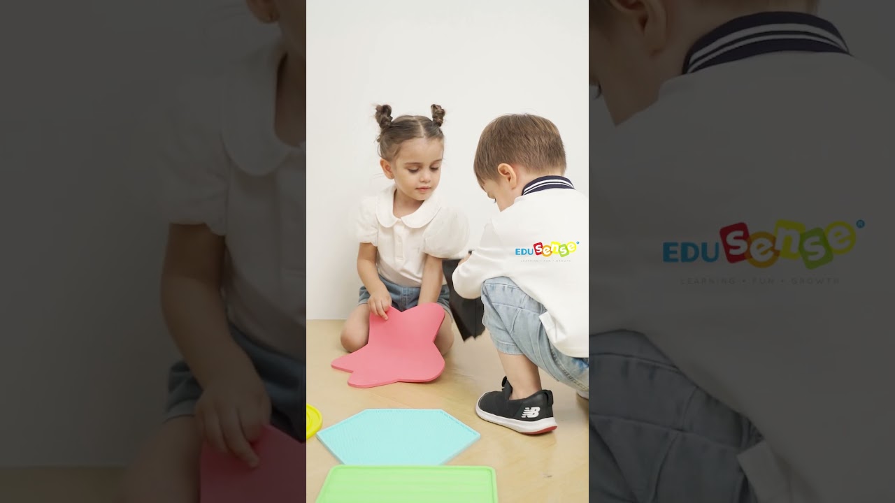 Edusense Silicone Textured Sensory Play Mat Toys