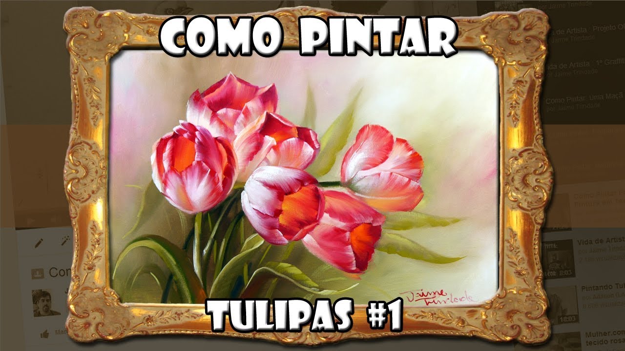 Como Pintar  Tulipas #1  (Passo a Passo)