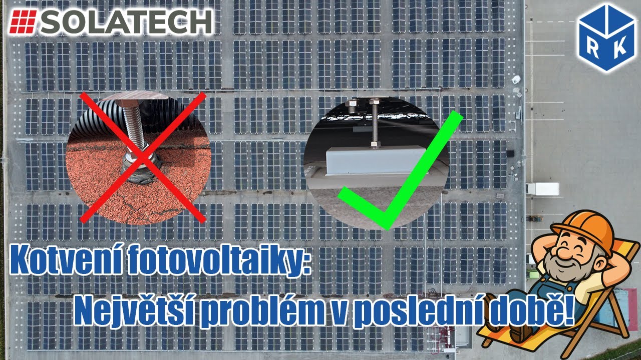 Kotvení fotovoltaiky: Největší problém v poslední době! #kontrola #fotovoltaika #stavba #střechy