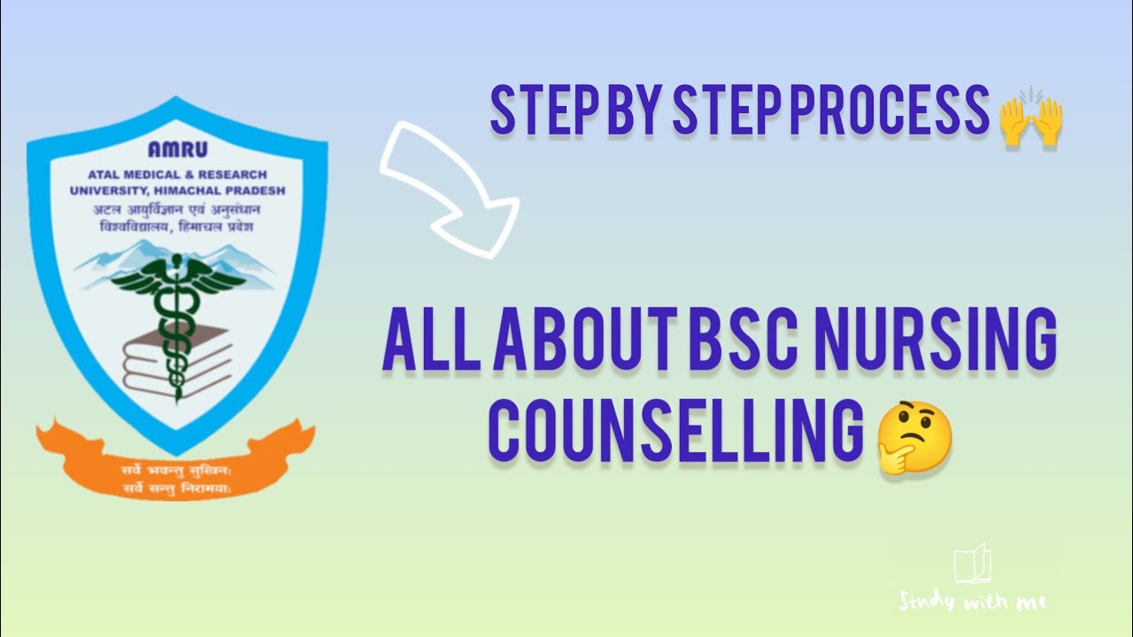 Amru BSc nursing step by step counselling process.. 