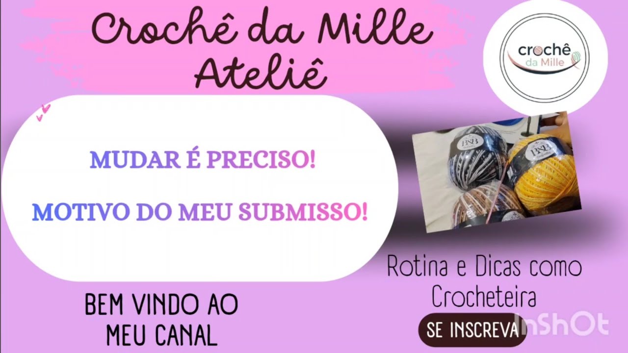 BATE PAPO SOBRE O MOTIVO DO MEU SUMIÇO DAS REDES SOCIAIS. #mudançadevida #croche #fypyoutube 