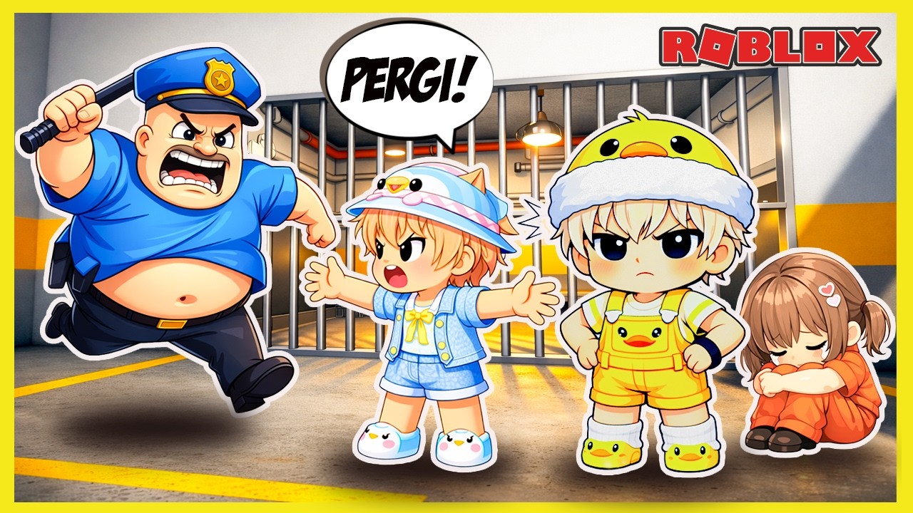APIN & BOBA MASUK PENJARA DEMI BAWA CIMY KABUR DARI Barry Prison! Roblox @Bobarose19 @CIMY CHAN