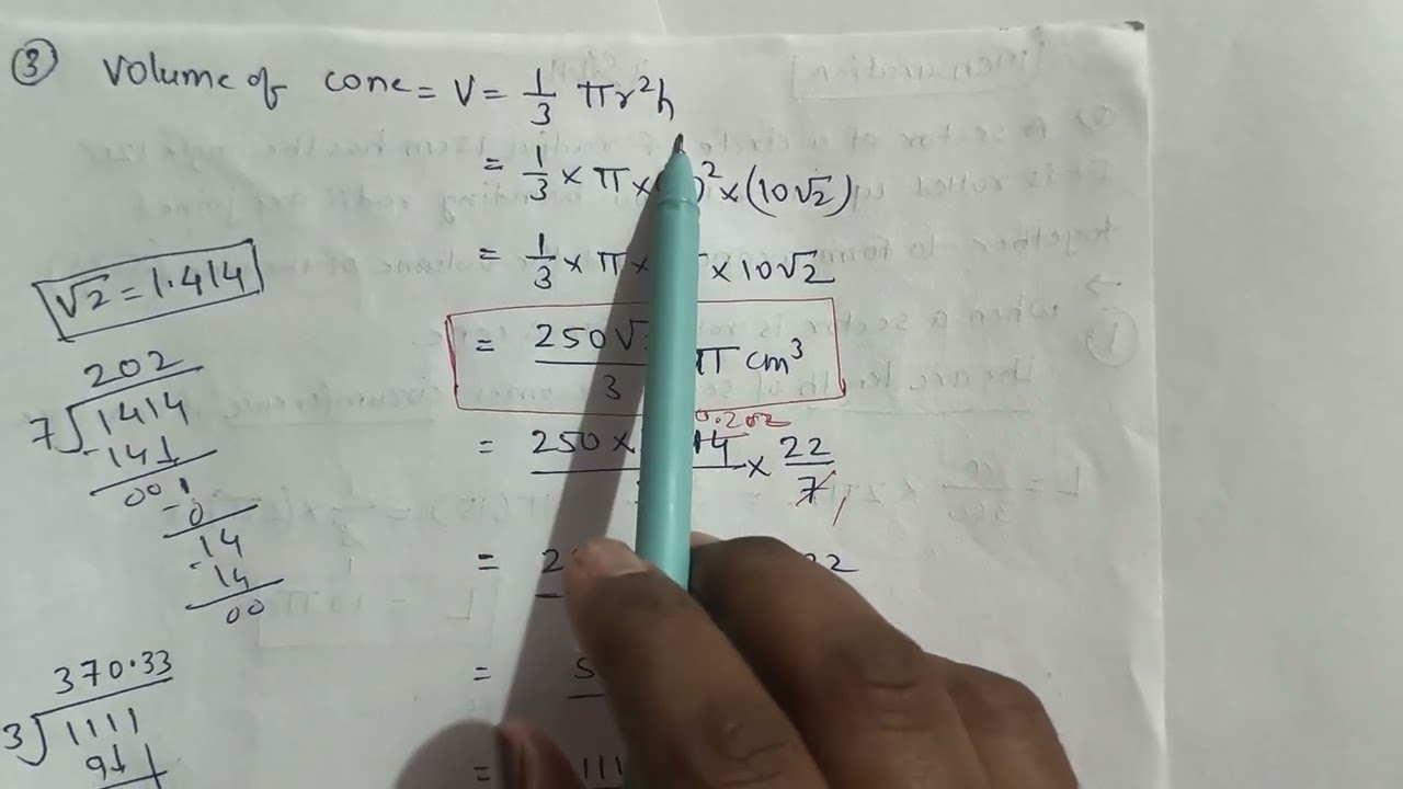 MENSURATION Imp problems for 2026 Exam. Maharashtra Board CLASS 10 