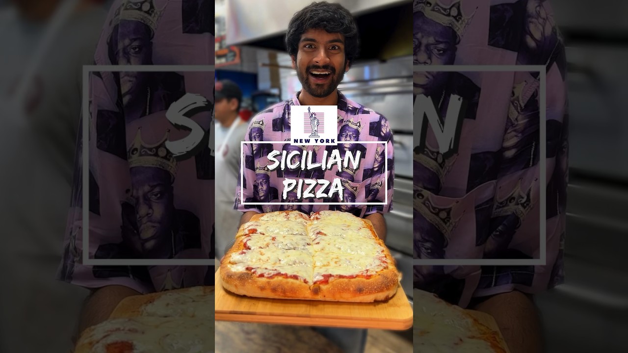 Kwadratowy kawałek pizzy z Nowego Jorku! 🍕🗽