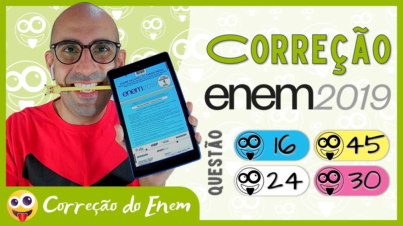 [CORREÇÃO DO ENEM] Questão 16 - Enem 2019 - Prova azul ▷ Ed Mort só vai