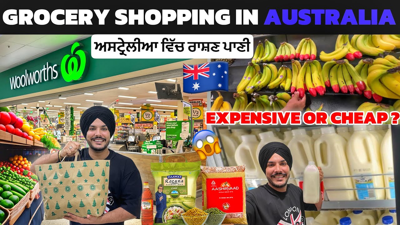 Grocery Shopping In Australia vs Canada 🇦🇺😱 Expensive or Cheap ? Coles , Woolworth, Aldi