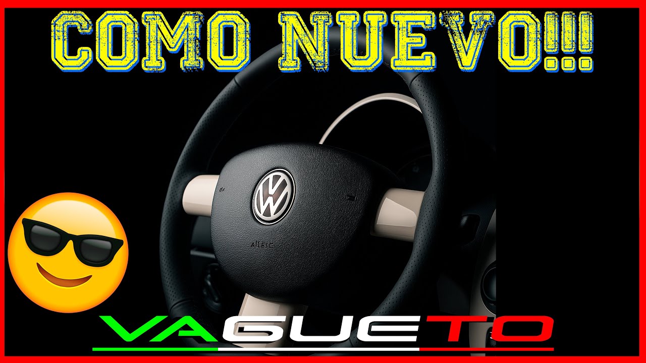 ¡Volante nuevo sin cambiarlo! Así forré el del VW Beetle y quedó increíble 🛠️✨