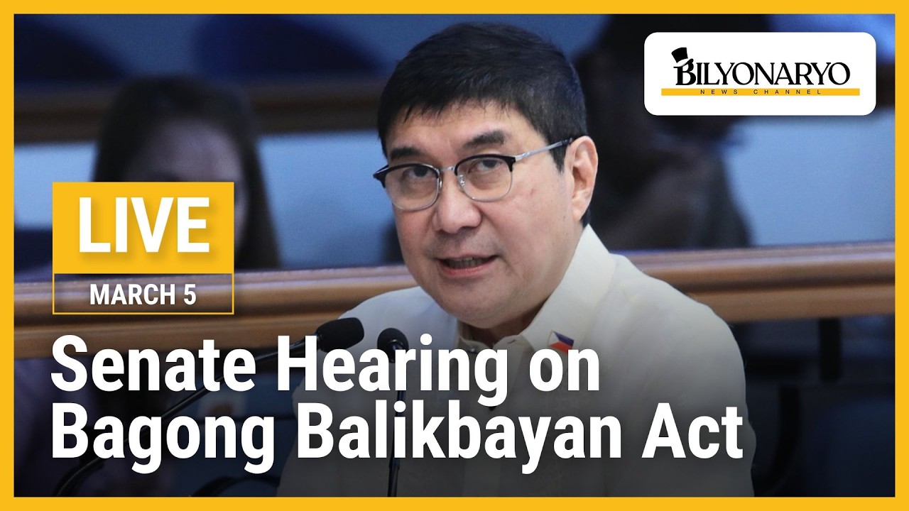 LIVE: Senate Hearing on Bagong Balikbayan Act | March 5, 2026