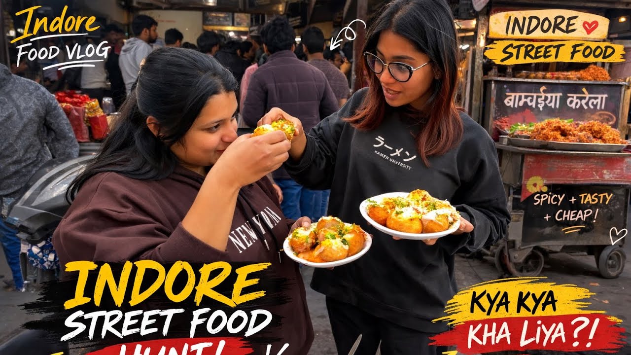 Indore Mein Kya Kya Kha Liya?! 🤤Sarafa Market Night Food Tour 😍
