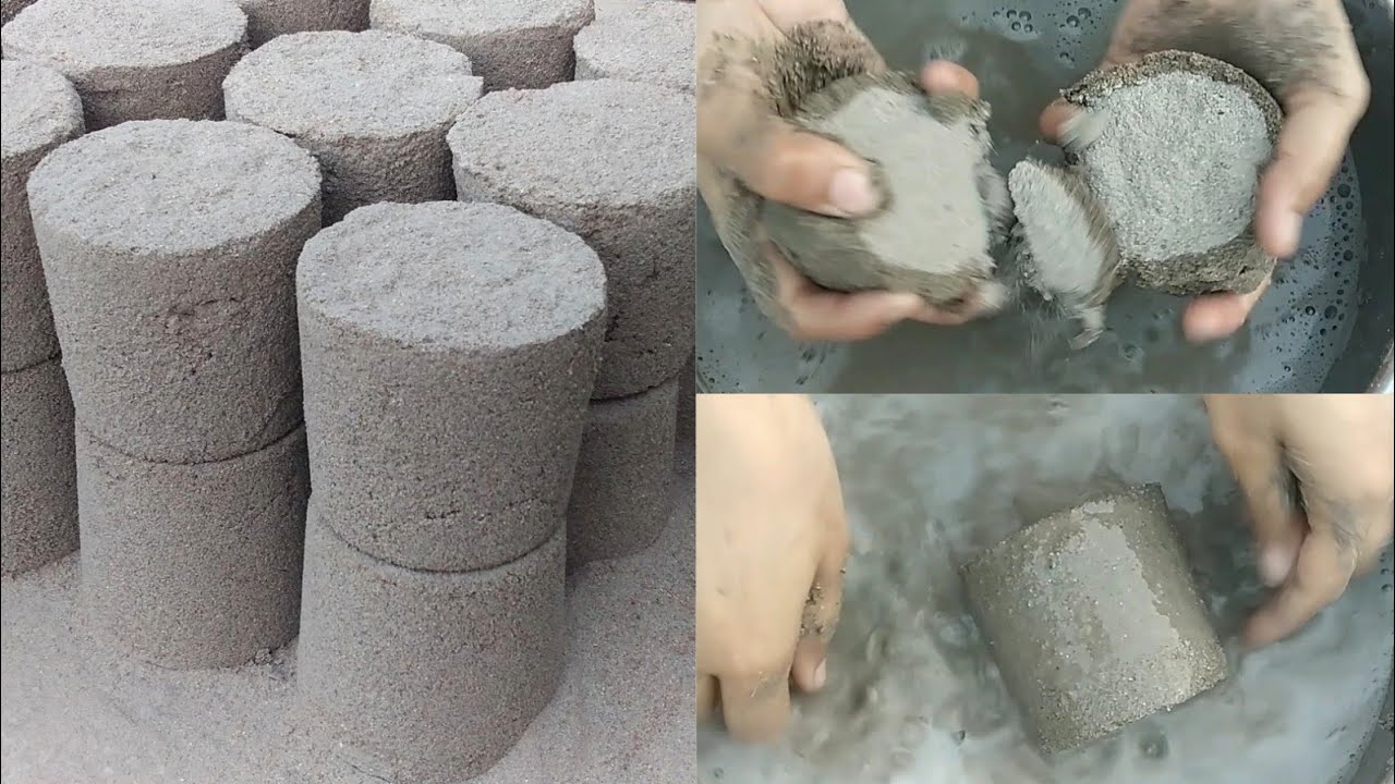 ASMR: PURE SAND BLOCKS WATER DIP CRUMBLE 🤤 IN LOTS OF WATER 💦 (MOST REQUESTED VIDEO)