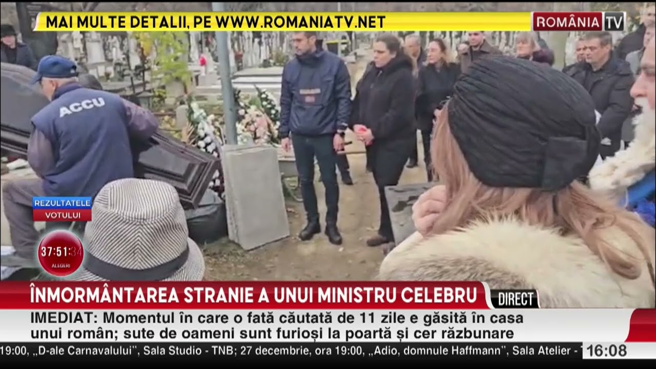 Scene ciudate la &icirc;nmormantarea fostului ministru al Justitiei, Rodica Stănoiu
