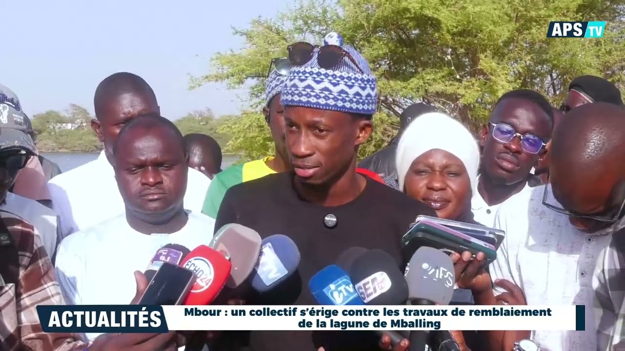 Mbour : un collectif s’érige contre les travaux de remblaiement de la lagune de Mballing