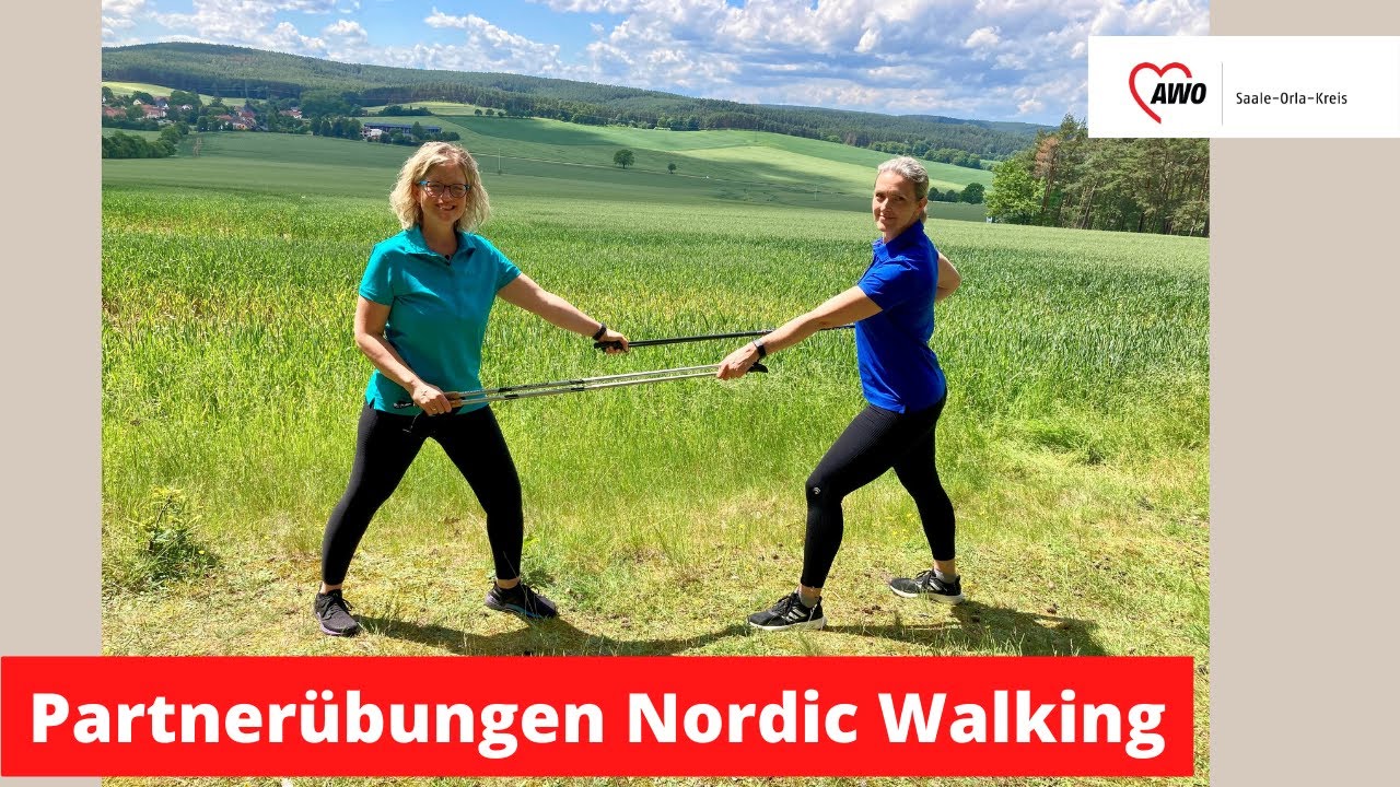 BGM der AWO SOK - Partnerübungen Nordic Walking